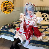 Anime Scratch Cosplay Ram/Rem Christmas Maid Costume Costumes